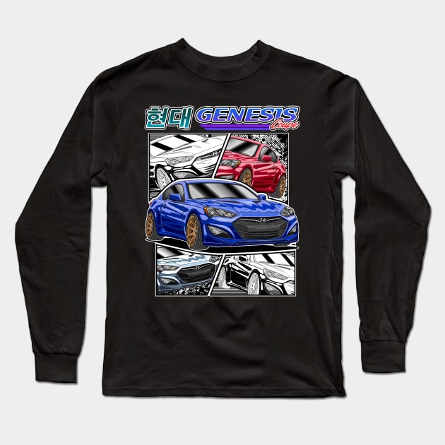 KDM Hyundai Genesis Coupe Long Sleeve T-Shirt by Guyvit